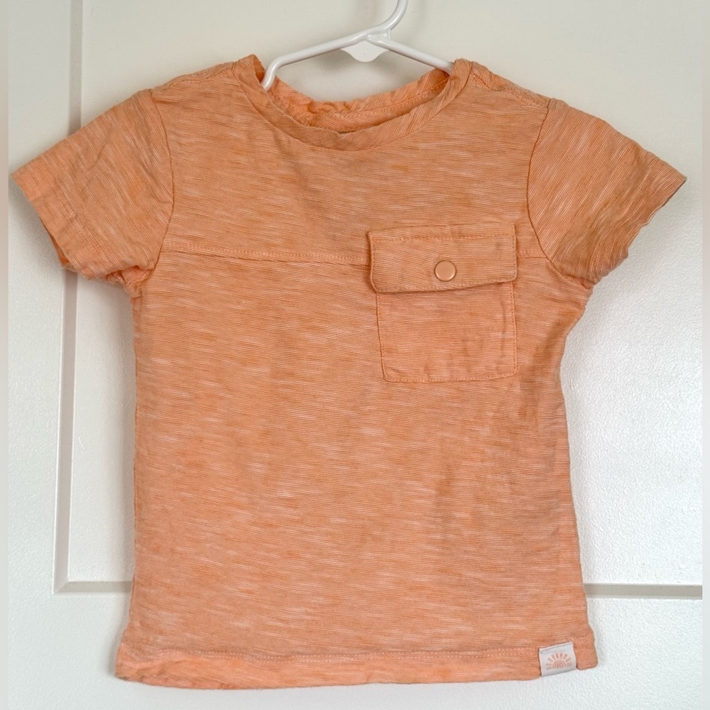 C&C California Kids Orange Pocket Tee Shirt 12 Months